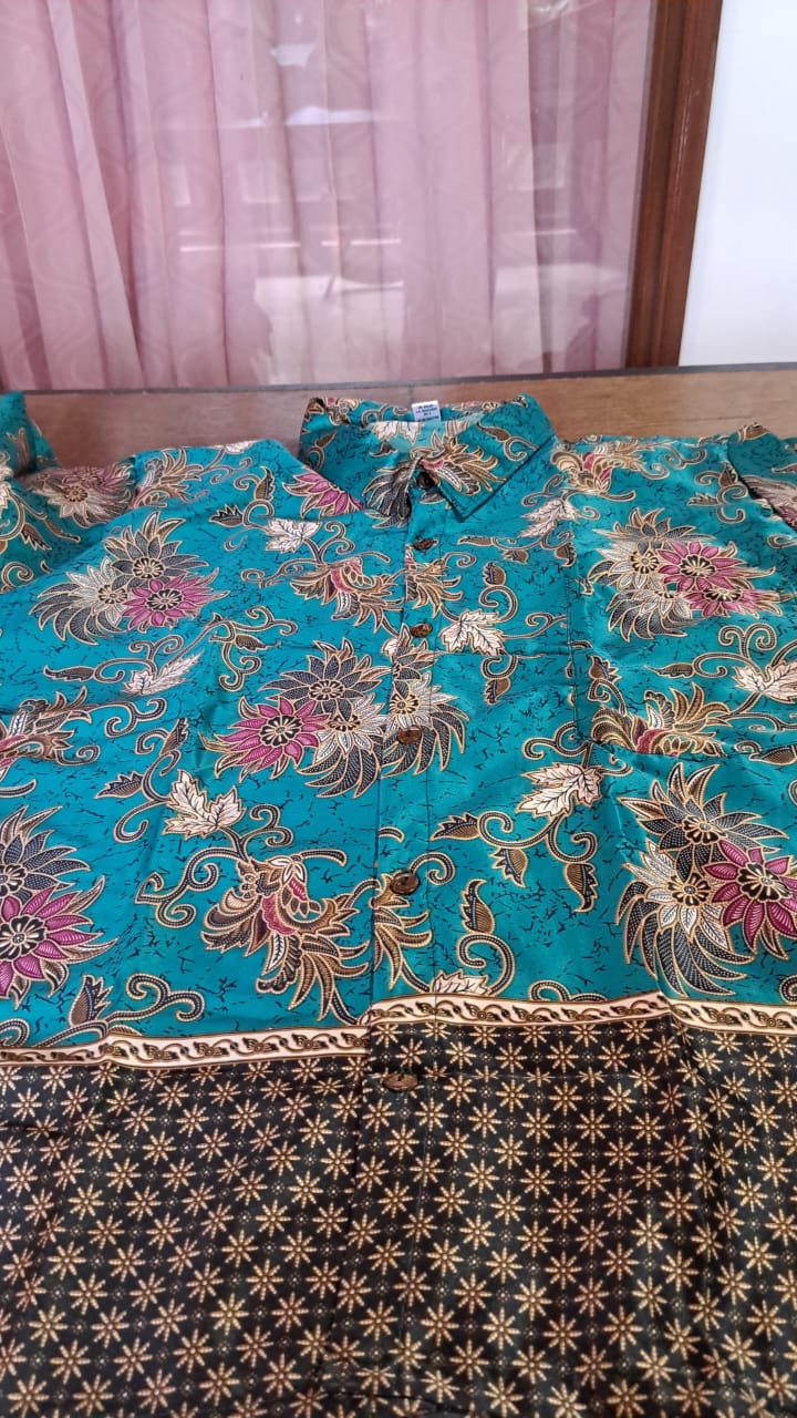 Men's Shirt — Washed Blue / Denim Pattern