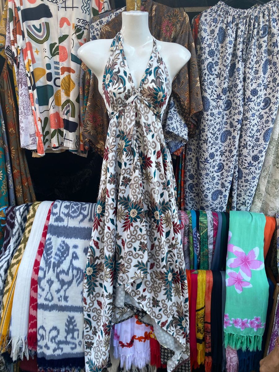 Dress — Brown / Gold Ethnic Motif