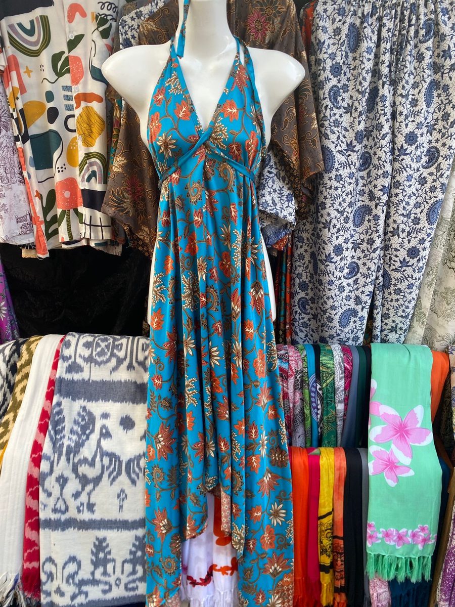 Dress — Multi-color Peacock / Turquoise