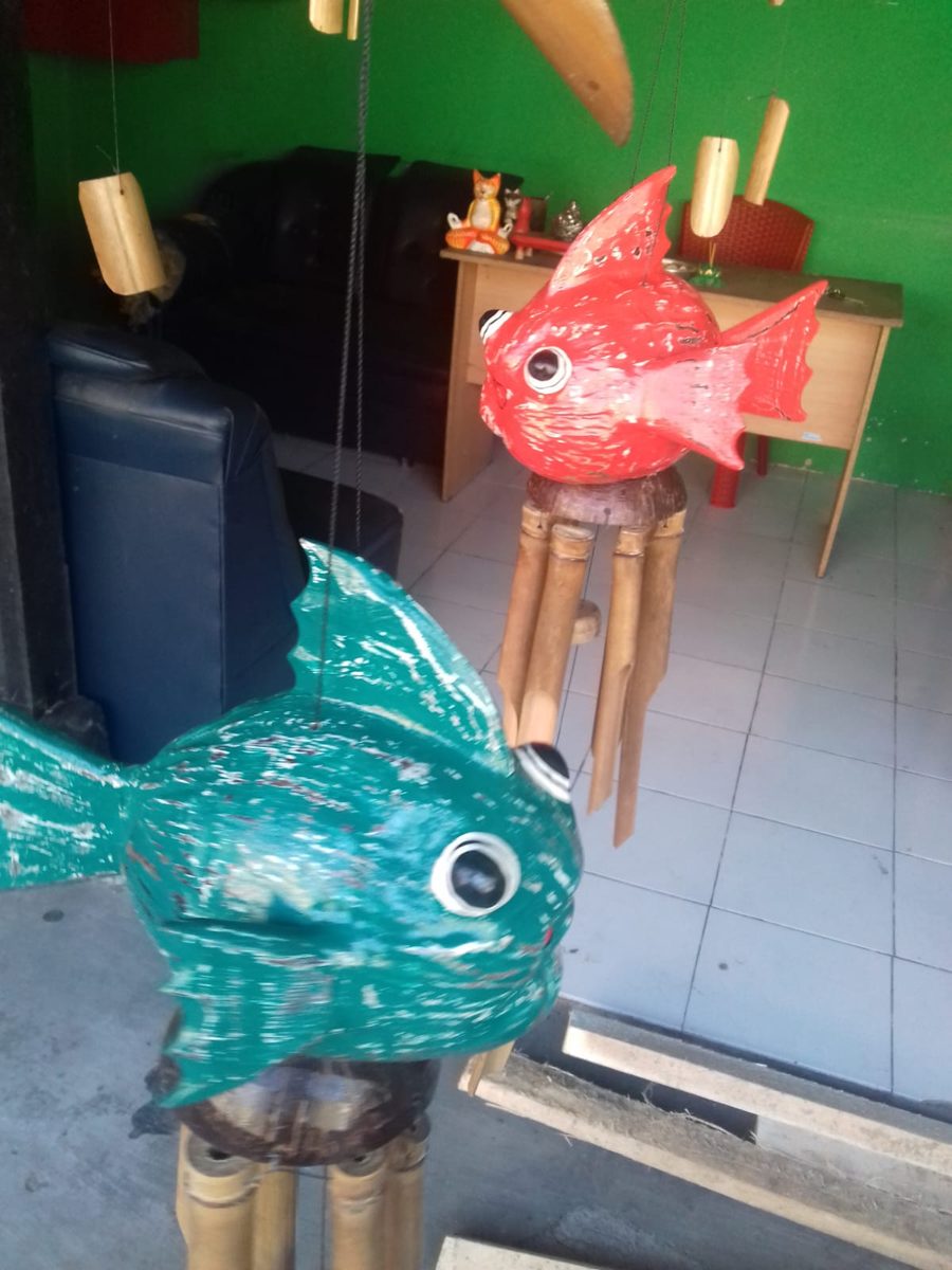Painted Fish Wind Chime (40cm)