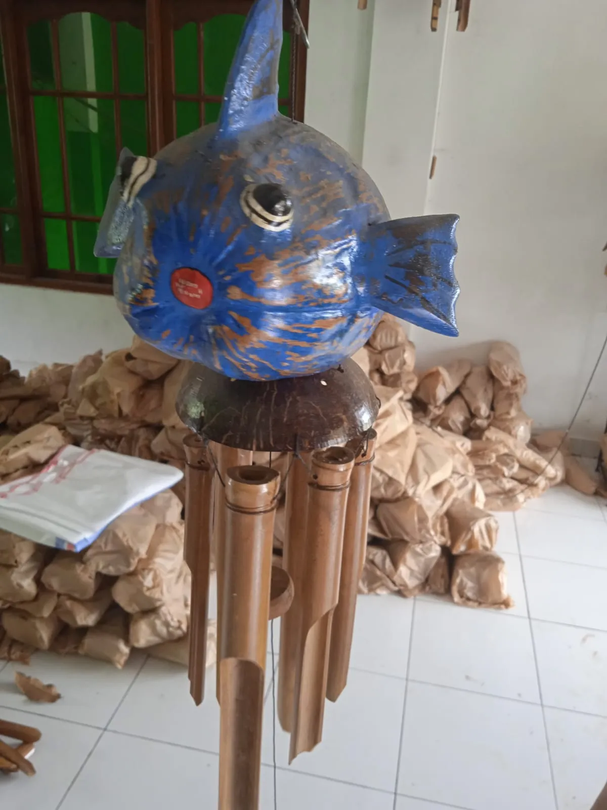 Click to view full-size Painted Fish Wind Chime (50cm) photo 2