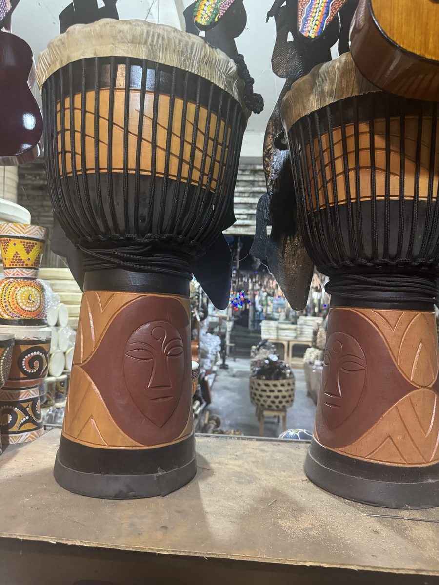 Click to view full-size Standing Djembe Drum 60 cm photo 3