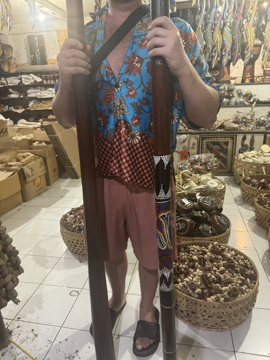 Click to view full-size Didgeridoo 1.3 m Teak Wood photo 2